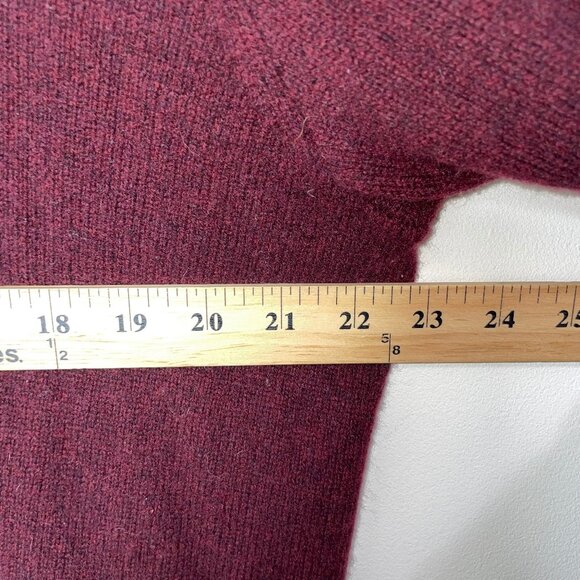 Polo Ralph Lauren Men's Sweater Lambswool Size XL V-Neck Maroon Long Sleeve - Picture 6 of 8